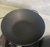 温仑山鹅卵石超轻精铁炒锅无涂层不粘锅炒菜锅电磁炉明火燃气灶 【第四代渗氮】钛铁锅- 32cm 实拍图