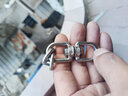 304不锈钢万向旋转环8字转环万向环条扣环狗链索具配件连接环转环 M5【OO型】 实拍图