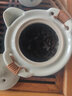 凝雅 汝窑茶壶单壶开片可养 创意复古家用办公功夫茶具陶瓷汝瓷泡茶器 凝雅米黄手抓壶(约200ml) 实拍图