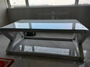 哆咔茶几小户型家用简约现代茶几客厅轻奢高级感钢化玻璃电视柜组合 白架子雪花白 120*60*45 茶几 实拍图