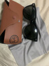 雷朋（RayBan）太阳镜男女款全框偏光墨镜舒适开车眼镜钓鱼骑行司机镜0RB2140F 901/58黑色框绿色镜片 尺寸54 实拍图