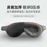 安耳悠 立体3D遮光睡眠眼罩 透气可调节午休睡觉眼罩专用 升级款 孔雀蓝 实拍图