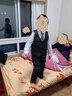 萝卜呗呗儿童西装套装男童礼服西装钢琴主持演出服花童礼服钢琴表演服西服 加绒黑色五件套（含衬衫） 130 建议体重43-50斤 实拍图