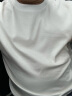 拇指白小T【拍2件】二代水光短袖t恤男女棉纯色易打理春夏圆领百搭打底衫 （疏水款）白色男款圆领 2XL 实拍图