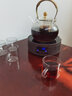 玉兰香 耐高温加厚玻璃煮茶壶电陶炉加热烧水壶家用茶具泡茶壶小型煮茶器套装 金色珠900ML+圆黑檀色炉套装 实拍图