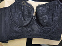 购物狂欢 聚拢收副乳上托下垂外扩调整型文胸7排扣高侧比美背薄款花婉韵内衣女透气同款 黑色（单件) 75B 实拍图