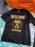 莫斯奇诺（moschino）女士火烈鸟系列黑色棉质圆领短袖T恤 1906 2103 0555 M 实拍图