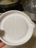 卡汐沐陶瓷磨姜器儿童婴儿辅食研磨器磨盘宝宝辅食工具手动果泥研磨碗 小嘴圆盘 实拍图