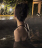 柯帛泳衣女新款韩版ins连体性感泳装保守遮肚显瘦度假温泉装 黑色 M（85-98斤） 实拍图