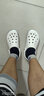 卡骆驰（CROCS）洞洞鞋男鞋女鞋 26夏季新款运动鞋平底沙滩鞋透气情侣凉鞋拖鞋子 贝雅卡骆班-纯粹雅白 39-40 (250mm) 实拍图