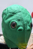 星恒梦鱼头套绿鱼头套面具怪鱼面具抖音搞怪搞笑动物鱼头套可爱表演道具 绿鱼头套 实拍图