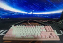 阿米洛（Varmilo） 樱花系列 静电容机械键盘V2 键盘机械 办公键盘 程序员键盘 游戏键盘 樱花MA87键有线白灯 静电容V2玫瑰红轴 实拍图