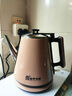 容声电水壶家用不锈钢烧水壶防烫快速开水壶长嘴功夫茶煮水壶烧水器自动断电热水壶 1L 咖啡色自动断电 实拍图