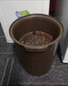 收米带过滤网塑料茶渣桶茶水桶功夫茶漏废水倒掉泡茶叶收纳垃圾桶小号 棕色1个装 实拍图