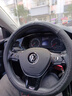 大众速腾方向盘套真皮朗逸宝来途岳迈腾探岳途观L帕萨特汽车把套 (D形)黑色红线 带大众车标 实拍图