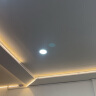 灯灵圆方形嵌入式筒灯超薄0.8cm面板灯LED厨卫灯暗装吸顶灯平板灯灯具 12W圆形白光-开孔15.5-16cm 晒单实拍图