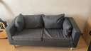 熊居 北欧小户型布艺沙发简约现代简易出租房用客厅组合沙发 深灰色 大双人142CM(带两个抱枕) 实拍图