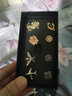 熙妃 男女时尚胸针 西装衬衫盾牌领针绅士莲花合金玫瑰花胸花配饰时尚小胡子五件套礼盒套装七夕情人节礼物 实拍图