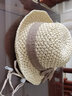 MISMEMO帽子女夏天出游遮阳草帽小沿渔夫帽简约蝴蝶结圆顶太阳帽休闲 实拍图