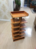 家世华（JIA SHI HUA）鞋架家用门口2024新款楼道入户门多层家用鞋子立式简易小型置物架 七层红叶枫木色【加宽升级版】 实拍图