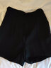 欧贝汐短裤女高腰新款外穿女式a字宽松春夏春秋冬休闲阔腿女士西装短裤 黑色 S 实拍图