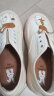 快乐玛丽（J&M）帆布鞋女士乐福鞋春夏小白鞋厚底休闲时尚一脚蹬女鞋 米白色 39  晒单实拍图