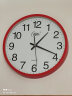 康巴丝（Compas） 时钟挂表简约挂钟卧室客厅办公简约创意石英钟表壁挂 墨绿 （38cm） 实拍图