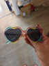 迪士尼儿童墨镜女童太阳镜3-6-12岁宝宝小女孩防紫外线防晒艾莎儿童眼镜 水晶彩虹【米奇眼镜袋】 实拍图