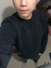 啄木鸟秋冬季毛衣男士装圆领保暖加绒加厚款衫线针织打底衫潮流修身衣服 深灰色 加绒 2XL 实拍图