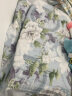 富安娜家纺 天丝四件套丝滑莱赛尔夏季床上用品贡缎床单被套 60支印花天丝凉感-栀染 1.5米床（被套203*229cm） 实拍图