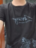 帛米图（BOMITU）短袖T恤男套装夏季新款韩版半袖短袖冰丝t恤男长裤一套衣服学生 黑色 2XL 晒单实拍图
