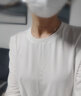COCOBELLA时尚花纱印花长袖T恤女25春休闲舒适圆领针织衫TS34 卡其 S 实拍图