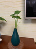 东方泥土 新中式禅意干花插花瓶陶瓷器餐桌摆件客厅电视柜玄关装饰品 T39-04C 玉净瓶 （深绿） 实拍图