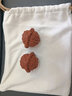 倾欣麂皮文玩袋子加厚鹿皮手套盘珠袋星月菩提小叶紫檀手串盘玩袋抛光 麂皮袋大号（16*21cm） 实拍图