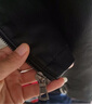 罗蒙夹克男士春秋季夹克新款皮夹克纯色商务中青年春秋服时尚 黑色（加绒款） L （110斤-120斤） 实拍图