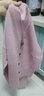 深呼吸DEEP BREATH女装V领纽扣宽松纯羊毛针织开衫女A400676 粉 M (3码) 实拍图