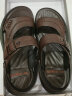 红蜻蜓男鞋夏季新款防滑凉鞋男日常百搭休闲爸爸沙滩鞋WTT23258 棕色 39 实拍图