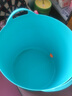 舒雨儿童泡澡桶宝宝洗澡桶多功能收纳桶加厚浴室沐浴桶 精灵蓝【0-13岁】 实拍图