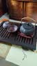 金镶玉茶盘茶托实木茶具托盘抽屉式茶海茶台茶具配件 檀木小琴台 实拍图