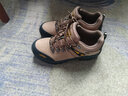 骆驼（CAMEL）户外登山鞋男防滑耐磨减震徒步鞋牛皮鞋冬季低帮男士潮流运动男鞋 A632026015，棕色，男 42 实拍图
