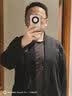 末真中长款唐装男士中国风纯色潮流休闲男装外套春季新品男士古装风衣 红色 2XL 实拍图