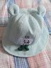 贝娜茜婴儿帽子秋冬季男宝宝帽子春秋薄款防晒遮阳女盆帽渔夫帽可调初生 实拍图