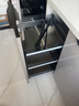 浅居调味拉篮厨房橱柜抽屉式调料拉篮窄柜极窄小尺寸抽拉式置物架收纳 43深【枪灰加高款】3层400柜底轨 实拍图