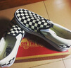 VANS范斯官方 经典款Slip-On黑白棋盘格经典一脚蹬鞋帆布鞋低帮 黑白棋盘格 39 实拍图