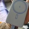 罗马仕 磁吸无线充电宝20W快充1万毫安时自带线 支持苹果Magsafe 适用于苹果华为小米手机 远峰蓝 晒单实拍图