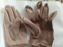 罗维利特麂皮绒手套男冬季加绒保暖薄款触屏半指露二指户外骑行跑步开车棉 麂皮绒全指-卡其色 均码 实拍图