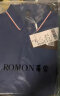 罗蒙（ROMON）冰丝凉感速干短袖t恤男夏季新款男士纯色商务休闲翻领上衣 301哈青 190 实拍图