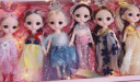 奥智嘉换装娃娃礼盒儿童玩具女孩迷你公主洋娃娃过家家六一儿童节生日礼物6只装 实拍图