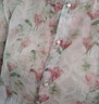 德玛纳【温柔御姐OOTD】春秋韩系雪纺印花衬衫泡泡袖荷叶边衬衣 实拍图