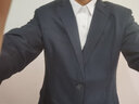 卡度顿西服套装男三件套职业商务小西装正装外套男修身新郎伴结婚礼服  藏青双扣【西服+西裤+马甲+衬衫 2XL 【126-140斤】+8件礼品 实拍图
